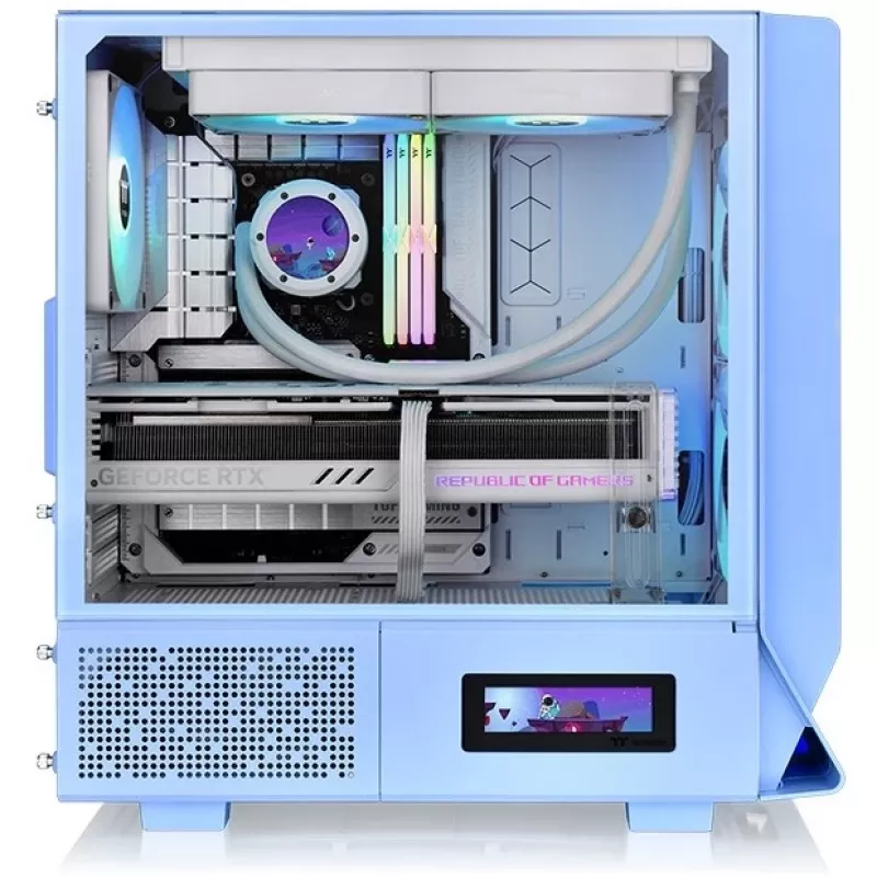 Thermaltake Ceres 330 TG - Midi Tower - PC - Niebieski - ATX - EATX - micro ATX - Mini-ITX - SPCC - Szkło hartowane - 18,5 cm (CA-1Y2-00MFWN-00)