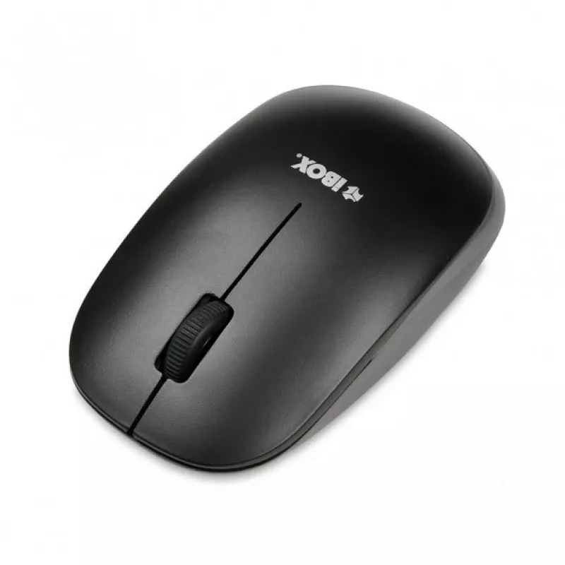 IBOX Desktop Kit Pro bezprzewodowa klawiatura i mysz, QWERTY pełnowymiarowa 104 klawisze, 2.4 GHz, 1200 DPI, czarna