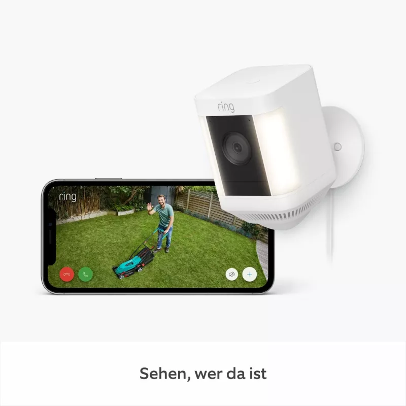 Ring Spotlight Cam Plus – przewodowa sieciowa kamera monitorująca zewnętrzna