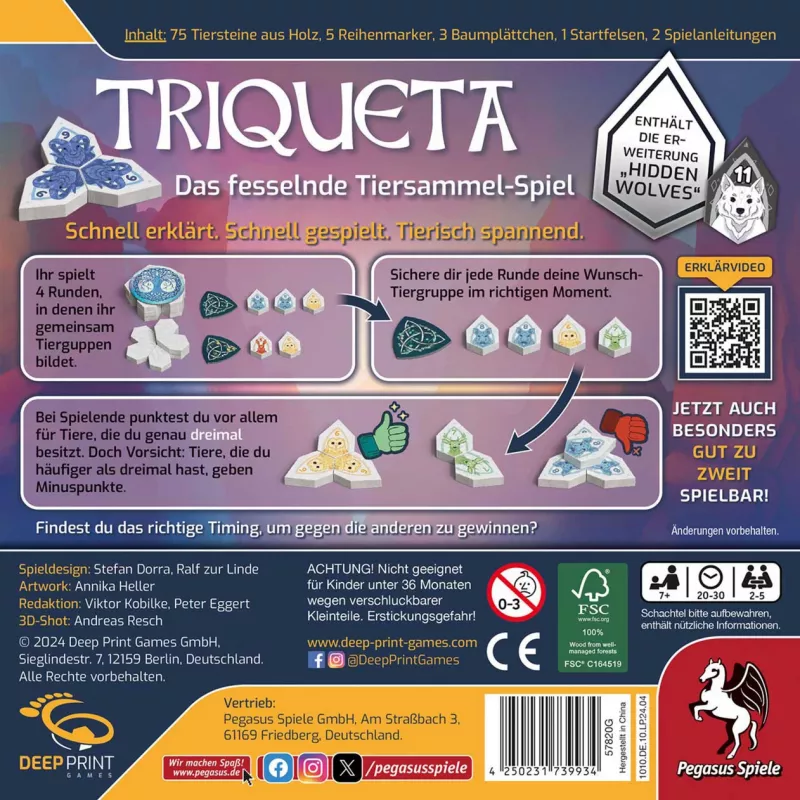 Deep Print Games: Triqueta 2te Edition, gra planszowa