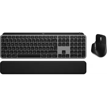 Logitech MX Keys S Combo dla Mac, Bezprzewodowa, Układ DE Klawiatura i Mysz, Funkcje i przyciski zoptymalizowane pod macOS