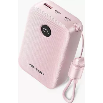 Przenośny powerbank Vention FKBP0-C 20000mAh — bateria zewnętrzna z 2 wyjściami USB-C i 1 USB-A