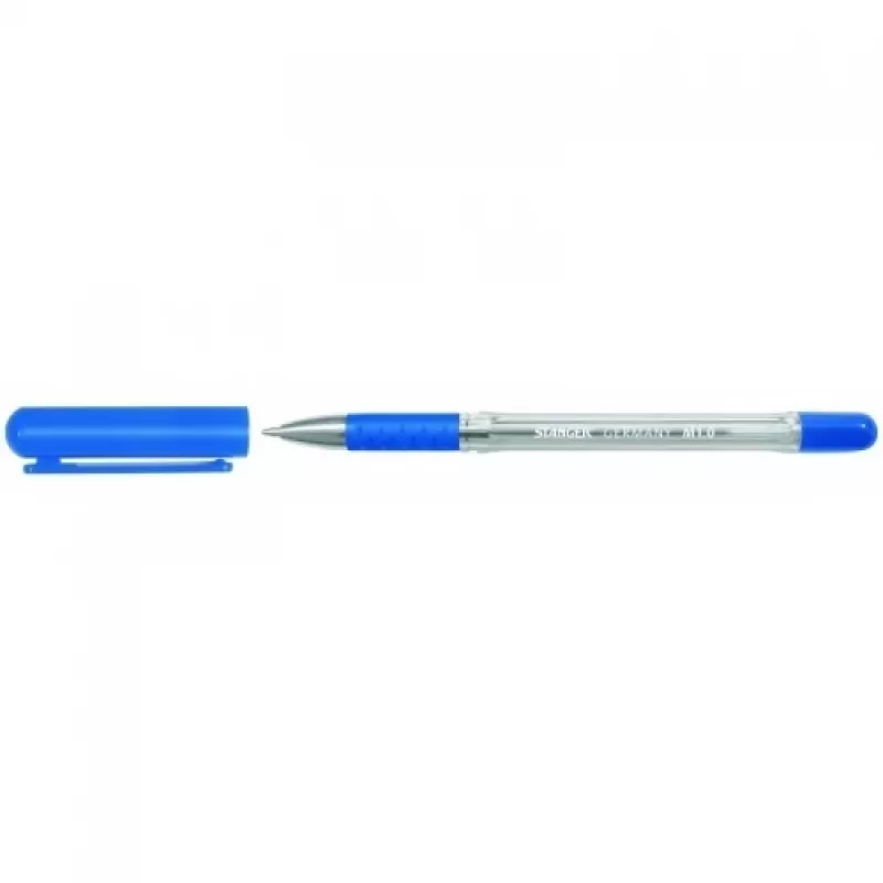 Długopis Stanger 18000300007 — niebieski tusz, końcówka 1,0 mm, Softgrip