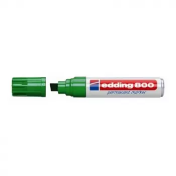 Marker permanentny Edding 800 końcówka dłutowa zielony