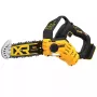 Nożyce do żywopłotu DeWALT DCMPS520N-XJ, prowadnica 20 cm, prędkość łańcucha 8,5 m/s, akumulator Li-Ion 18 V, zbiornik oleju 0,55 L, 2,1 kg