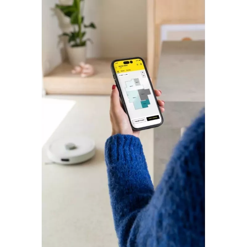 KARCHER RVC 3 Comfort biały robot sprzątający z podstawą ładującą