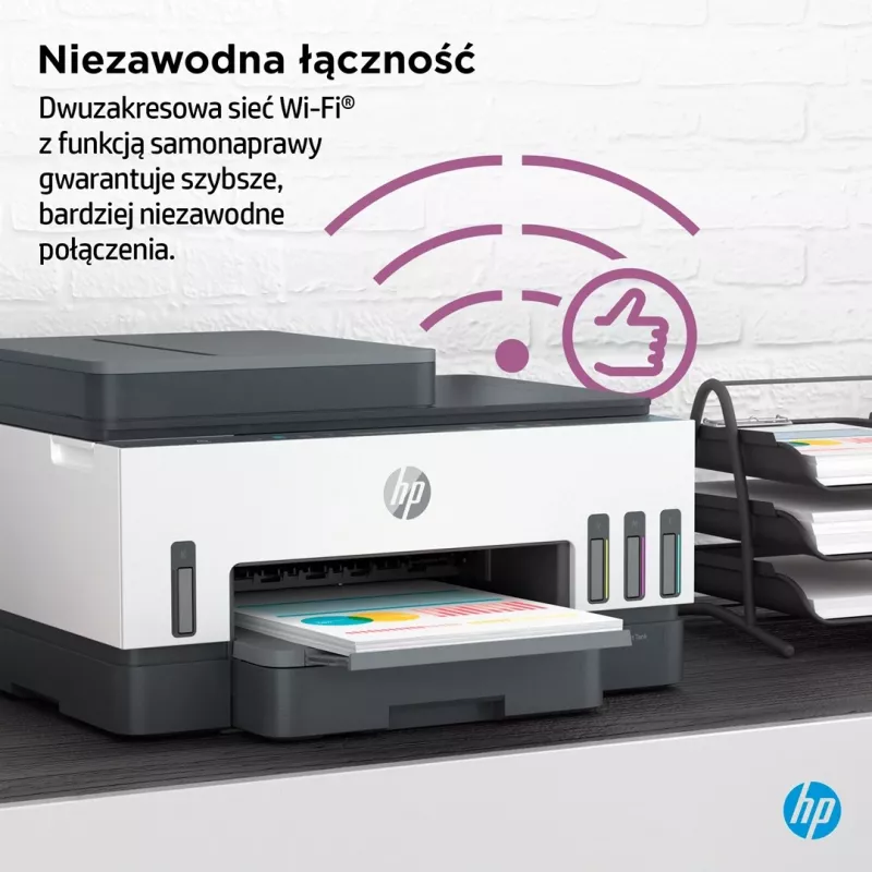 Impresora Multifuncional HP Smart Tank 750 Tinta Continua Color Wi-Fi Smart App duplex ADF Alimentador automatic