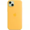 Silicone Case Cover Apple iPhone 15 Plus MagSafe pomarańczowy