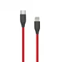 Kabel silikonowy USB Type C - Lightning, 1m (czerwony)