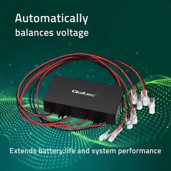 Balanser napięcia QOLTEC 51098 do systemów 48V — equalizer akumulatorów 4×12V