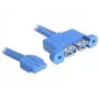 Kabel USB DeLOCK 82941 USB 3.2 Gen 1 0.45 m 2 x USB A niebieski