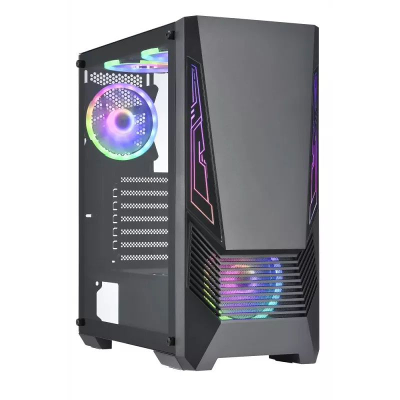Obudowa | GOLDEN TIGER | Obsługiwane formaty płyt głównych ATX/micro ATX | Czarna | Midi Tower | Buffalo M730i | BUFFALOM730I