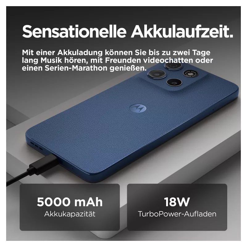 Motorola moto g15 17.1 cm (6.72 cala) Dual SIM Android 15 4G USB Type-C 8 GB 256 GB 5200 mAh granatowy