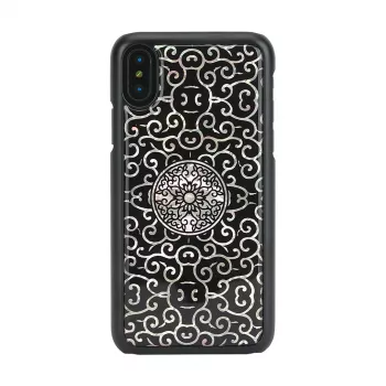 Etui na smartfona iKins Liana do iPhone XS / XS S — czarne etui ochronne