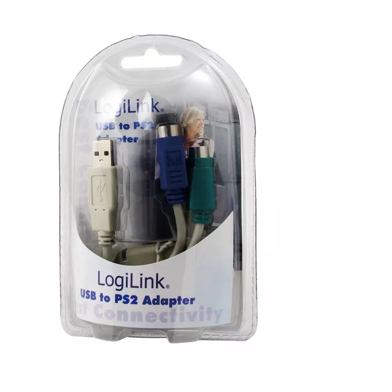 Adapter LogiLink USB – 2x PS/2 AU0004A