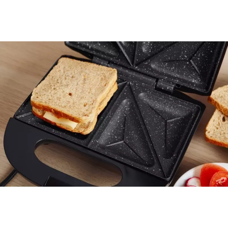 ELDOM Sandwich RUDDY, 750 W, płyty granitowe