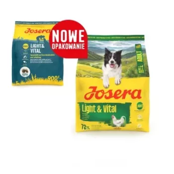Sucha karma dla psa JOSERA Adult Light & Vital 3 kg — niskokaloryczna kompletna karma dla dorosłych psów, kurczak, 29% białka