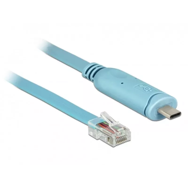 Kabel szeregowy DeLOCK 63914 USB Type-C RJ45 3m Niebieski