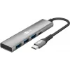 Goobay Slim 4-Port USB-Hub USB-C auf/USB-A 5 Gbit/s - -Plug> 1x (76562)