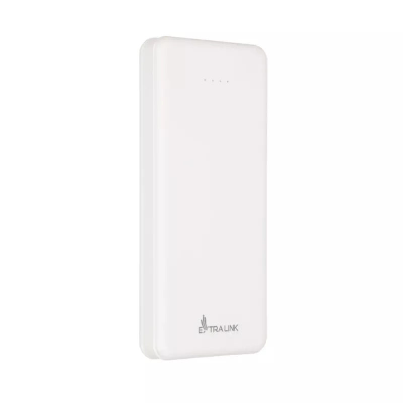 Powerbank Extralink EPB-078W 10000 mAh biały, USB-C, 10 W mocy wyjściowej, ładuje do 2 urządzeń