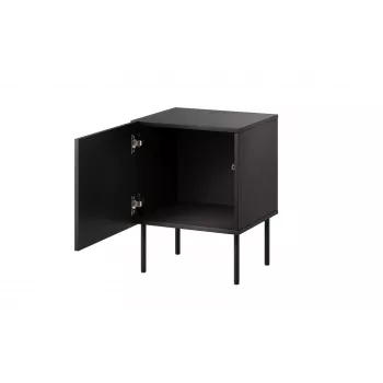 Zestaw stolików nocnych 2 szt. Cama Meble ISLA 44.5×40×59 cm czarny mat MDF/płyta wiórowa