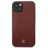 Mercedes MEHCP13SPSQRE Etui twarde iPhone 13 mini 5,4 Czerwone/czerwone Skóra Wzór Gwiazd