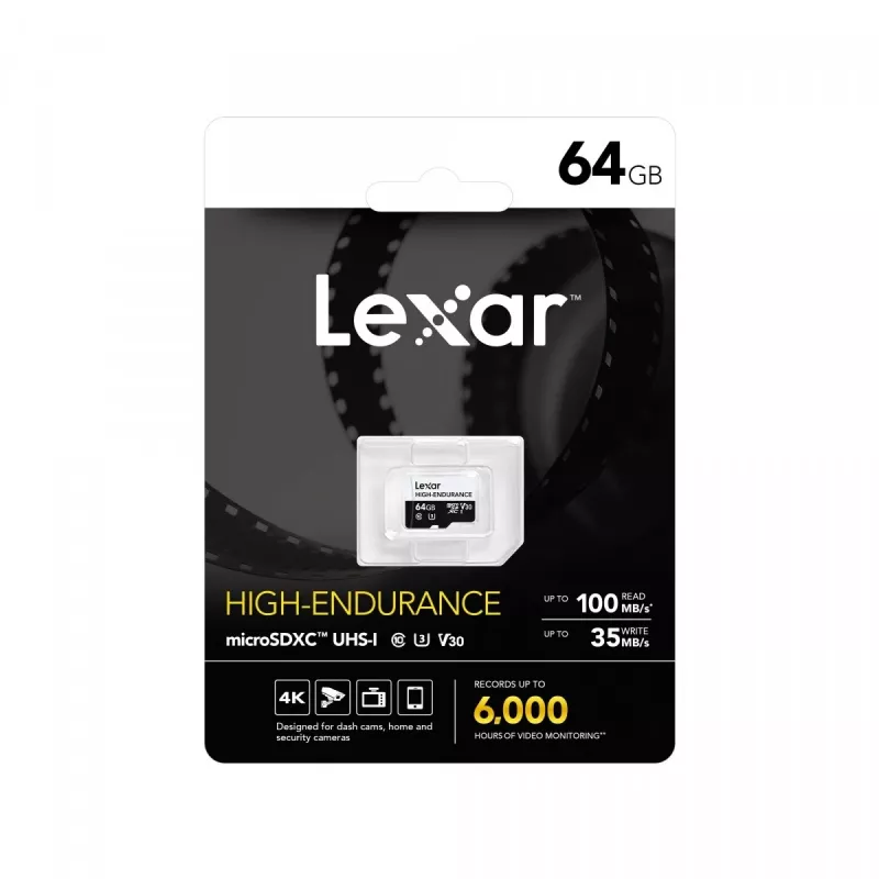 karta microSD High Endurance 64 GB C10 A1 U1 V30 100/35 MB/s