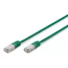 Kabel sieciowy Digitus CAT 5e SF/UTP RJ-45 0,5 m zielony