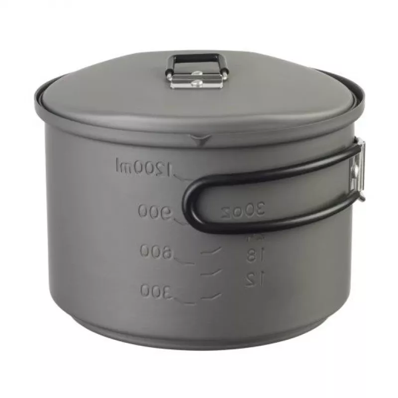 Zestaw kuchenny ESBIT z palnikiem alkoholowym, aluminium 1,5 L, Ø15,4 cm, wys. 115 mm, czarny
