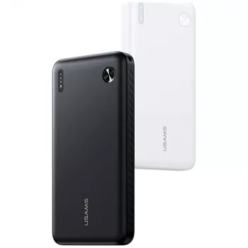 Power bank usams PB83 10000mAh PD 2×USB-A USB-C biały