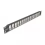 DeLOCK 19-calowy Panel Keystone 16 portów 1U czarny