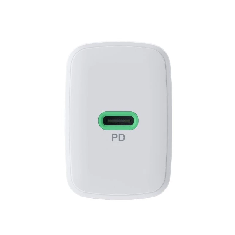 Zasilacz sieciowy zielony Cell PowerSource Solo30 30W Biały — ładowarka USB-C, moc 30 W