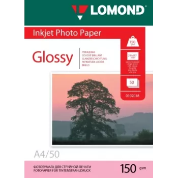 Lomond papier fotograficzny do drukarek atramentowych błyszczący 150 g/m² A4, 50 arkuszy