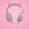 FR-TEC Tanooki Headphones Wired Headband Gaming szary - Pink (FT2021)