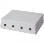 LogiLink - Installationskasten Netzwerkoberfläche - weiß - 4 Ports