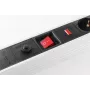 Power Extension S/CONN 09-20565 1.5m 6 AC Outlets Indoor Czarny biały