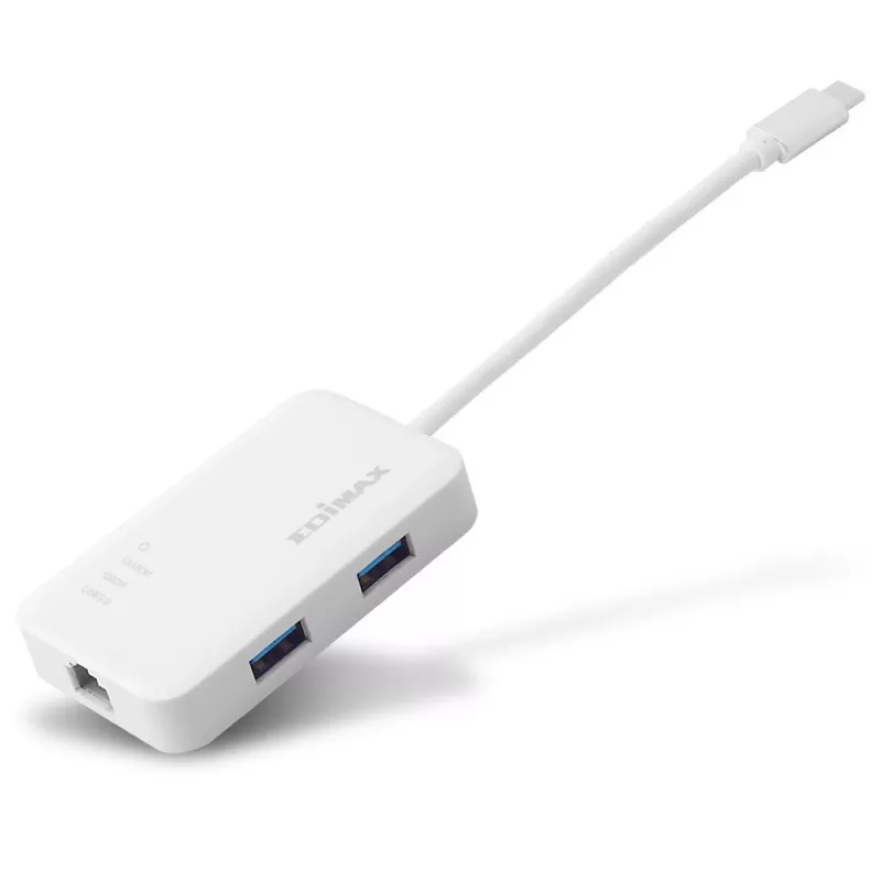 Edimax EU-4308 stacja dokująca/replikator portów do laptopa USB 3.2 Gen 1 (3.1 Gen 1) Typu-C Biała