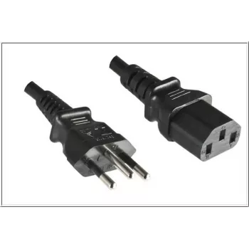 Microconnect PE010418BRAZIL kabel zasilający Czarny 2,1 m Złącze C13
