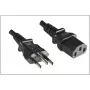 Microconnect PE010418BRAZIL kabel zasilający Czarny 2,1 m Złącze C13