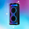 Głośnik przenośny MANTA SPK0601B100, 100 W, Bluetooth, karaoke, mikrofon bezprzewodowy, bateria, korektor, oświetlenie dyskotekowe