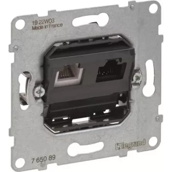 Wkładka Legrand SEANO gniazdo transmisji danych 765089 RJ11+RJ45 kat.6 UTP 5 (765089)