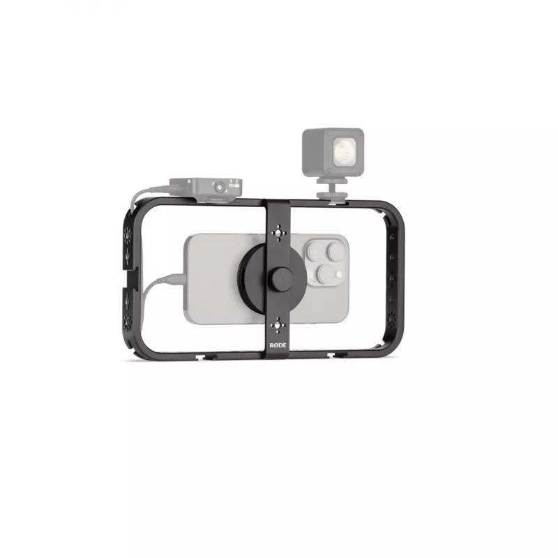 RØDE PHONECAGE klatka do aparatu Czarny 1/4 3/8 cala Szerokość 35,5 mm Głębokość 245 mm Wysokość 126 mm