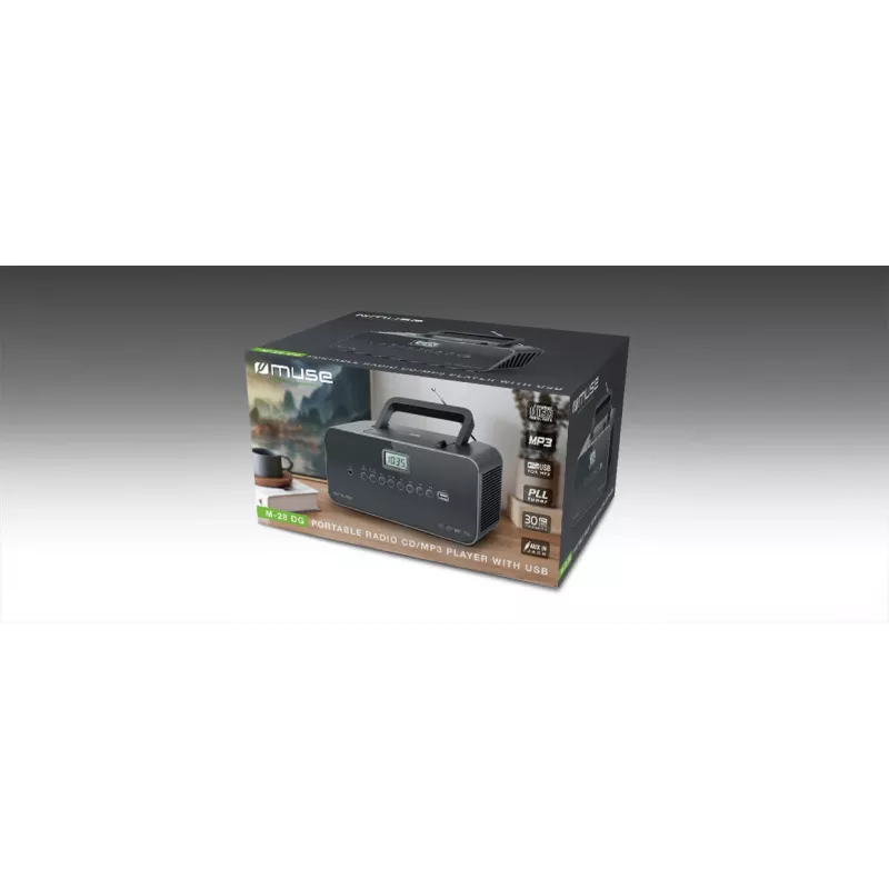 Odtwarzacz CD Muse M-28 DG Przenośny odtwarzacz CD Czarny