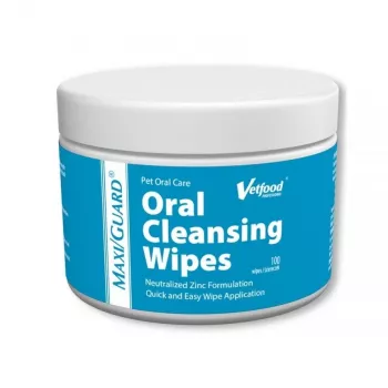 Vetfood MAXI/GUARD Oral Cleansing Wipes dla psów i kotów 100 chusteczek
