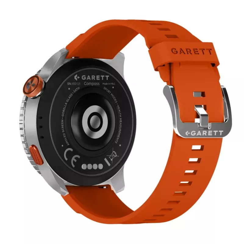 Smartwatch Garett Compass GPS srebrny