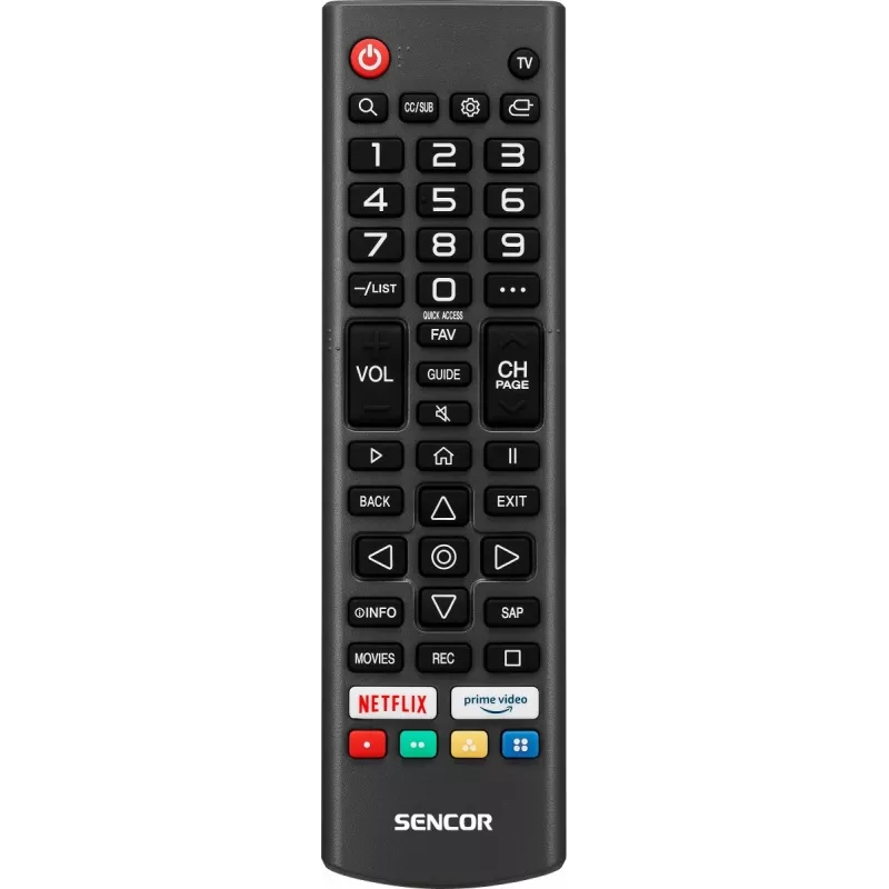 24-calowy SENCOR SLE 24S803B HD Ready SMART TV z webOS, Wi‑Fi, Bluetooth, DVB-T2/C/S2, 1366×768