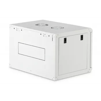 Naścienna szafa rack 19 cali DIGITUS Dynamic‑N DN-37100, 7U, 600x450 mm (SxG), IP20, jasnoszara, do samodzielnego montażu