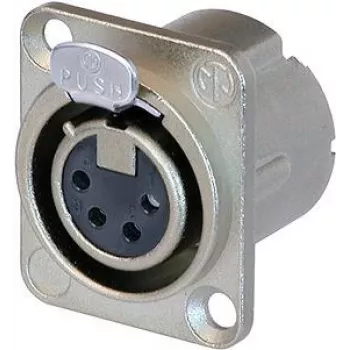 Neutrik NC4FD-LX - 26 mm - 31 mm - Srebrny - IEC 61076-2-103 - IEC 68-2-20 - UL 94 HB - IP40 - -30 - 80 °C (NC4FD-LX)