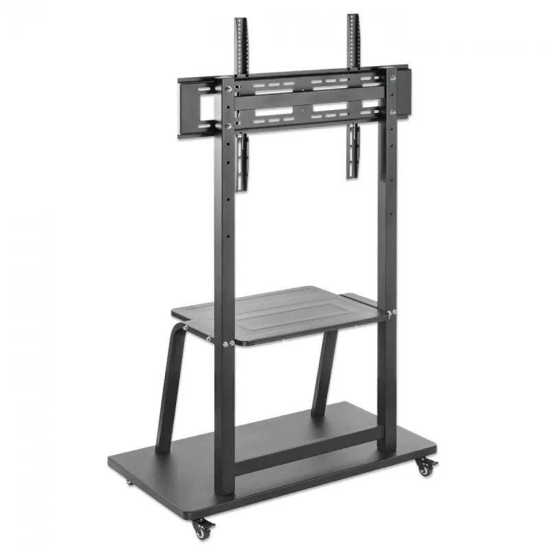 Stojak na kółkach MANHATTAN 1-ekranowy 37–100 cali Czarny VESA 200x200–800x600 Maks. 150 kg
