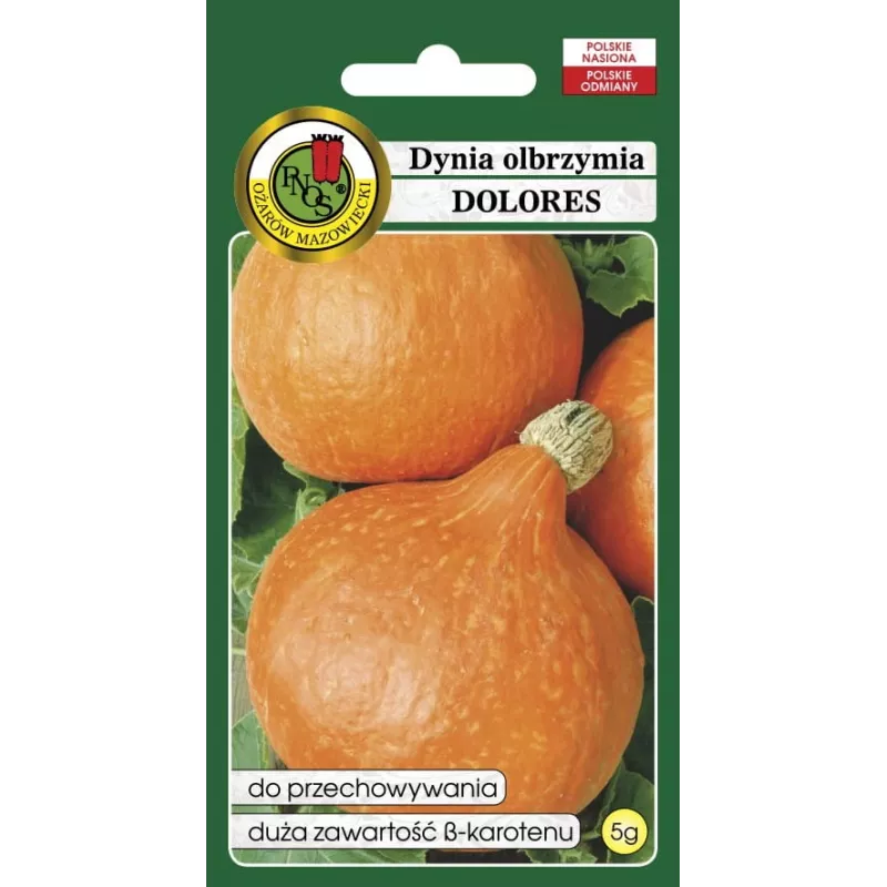 Nasiona — Apte Dynia Olbrzymia Dolores (dynia olbrzymia) nasiona, opakowanie 5 g